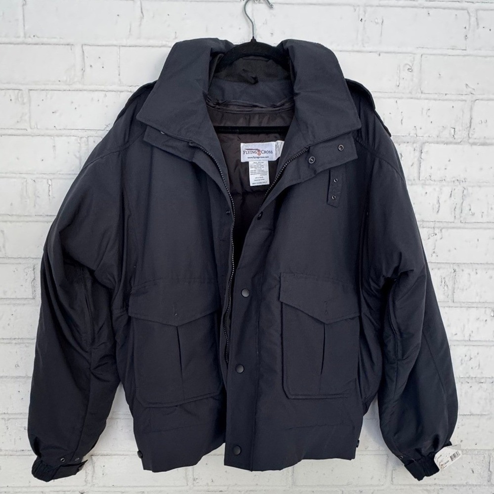 NWT Flying Cross Navy Blue Utility Bomber Gorpcore Technical Coat Men's Large